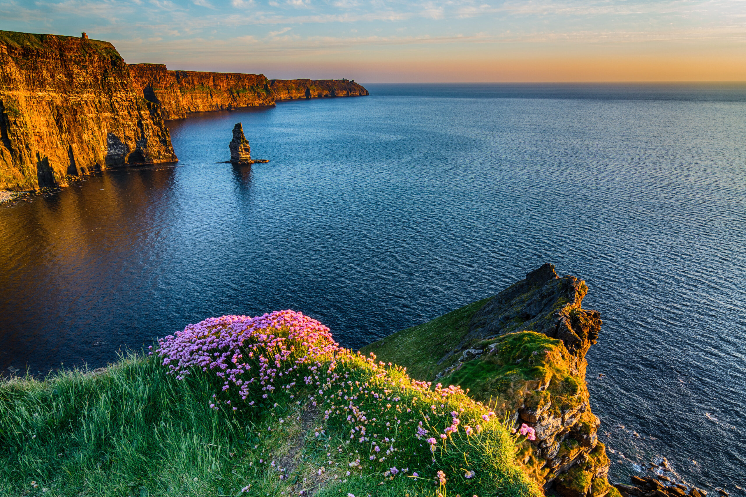 Ireland Irish world famous tourist attraction in County Clare. T